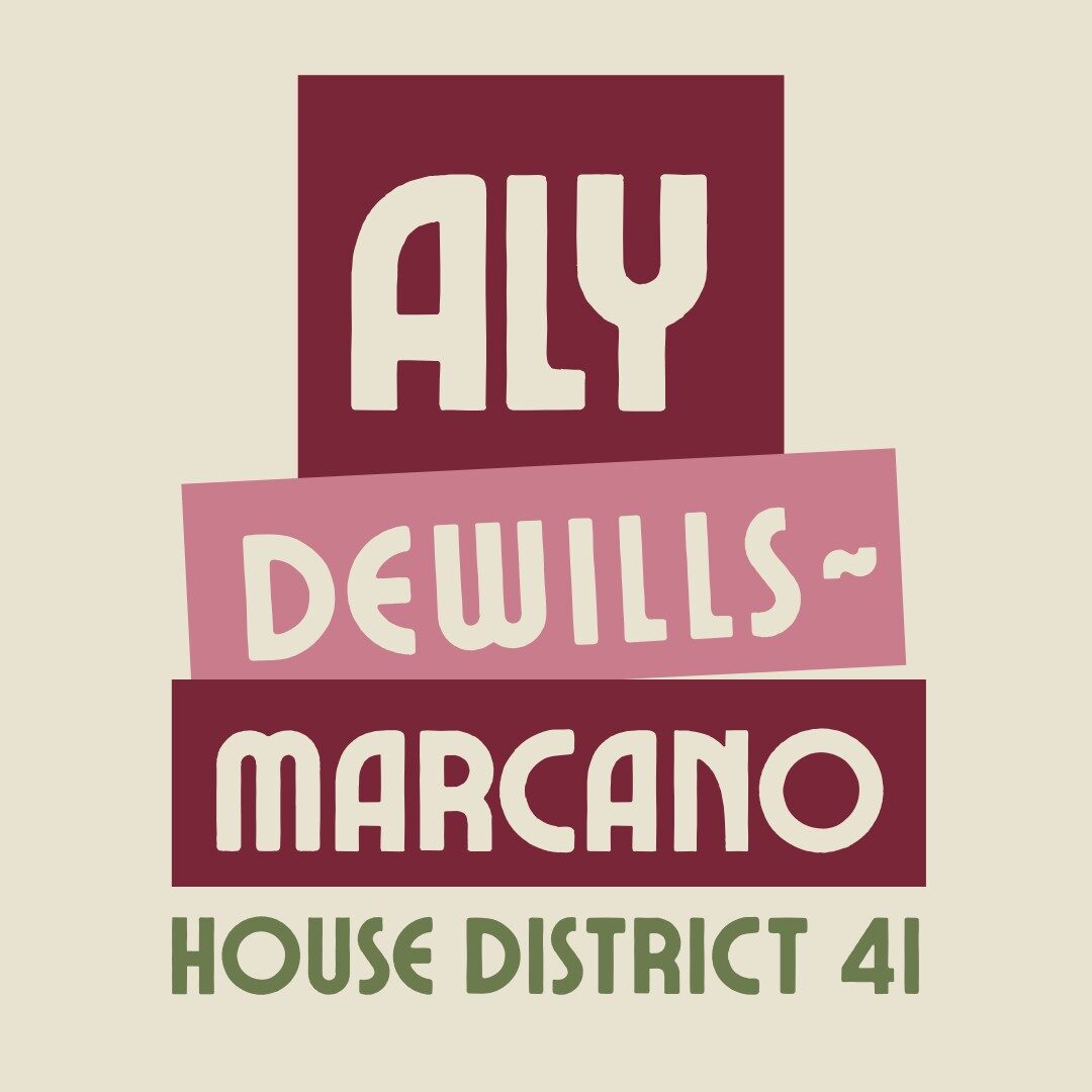 Aly DeWills-Marcano for House District 41 logo